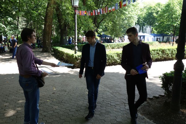 Holding flower, by Anthony Tran